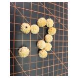 Flower carved bone? Beads