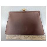 Vintage Brown Silk Clutch Purse from bienen -