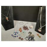 Collection of native American glass seed beaded