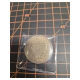 1921 Morgan silver dollar
