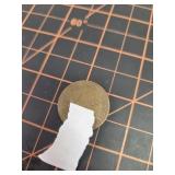 Gentlemans coin flip coin, paper blocking