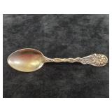 Vintage Sterling Silver Spoon Brooch