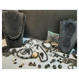 Misc black Beaded jewelry Necklaces, earrings, &