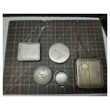Vintage silver makeup compacts & dance purses