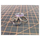 4 rings various sizes and styles