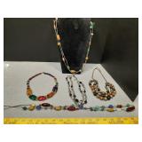 Vintage colorful Bead necklaces