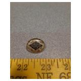 Vintage black & gold pin