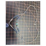 Vintage silver lapis and turquoise necklace