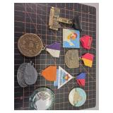 Nebraska medals enameled and brass