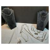 Assorted chain Necklaces, Bangles & earrings