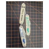 Vintages campaign knives, Carter, Reagan, and