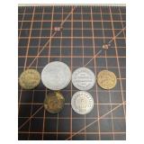 Nebraska Trade tokens, Kearney, Cody, Salem,