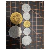 Daykin NE Holtgrewe trade tokens. 1c, 5c, 10c,