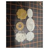 Odd shaped Nebraska trade tokens, Ohiowa (x2),