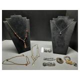Assorted costume Jewelry most marked Sarah Cov