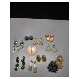 Assorted costume Jewelry earrings clip on and