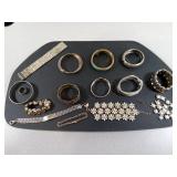 Vintage Assorted Bracelets & 1 Matching Ring