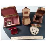 Assorted Boxes, Few Pair or Earrings