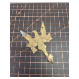 Brass eagle wall hanger