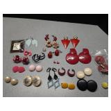 Assorted costume Jewelry earrings clip on and