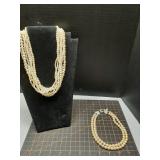 Vintage faux pearl jewelry