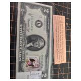 Bicentennial $2 note postage canceled 1976