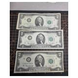 Bicentennial $2 notes