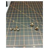 Vintage gold ball earrings