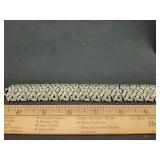 Vintage silver rhinestone bracelet by Carolee -