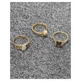 Size 7 Rings Avon smokey quartz 18HGE