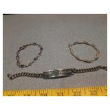 Sterling silver marked bracelets