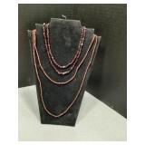 x2 vintage garnet Necklaces