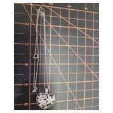 Silver heart necklace