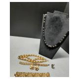 Gold tone costume Jewelry all marked Trifari