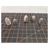 Recovered muzzle loading bullets