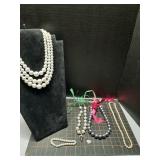 Vintage faux pearl Necklaces