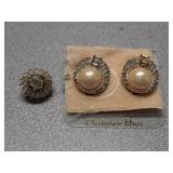 Christian Dior clip on earrings