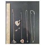 Assorted Vintage Necklaces, 2 Extra Pendants