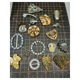 Antique clips & buckles