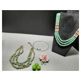 Assorted costume Jewelry Beaded Necklaces,