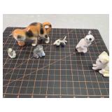 Cat miniatures porcelain?