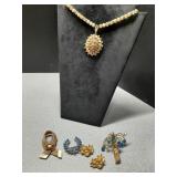 Vintage costume Jewelry most marked Hobï¿½ & B