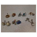 Assortment of screw back clip on earrings