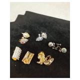 Vintage clip on earrings
