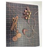 Wooden jewelry and toys