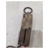 John Chatillon brass hanging scale