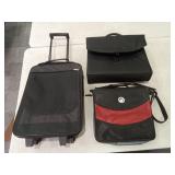 Small Softside Suitcase with Pullout Handle and
