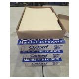 Legal size file folders, approx 400