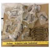 Lot of 24 antique brass colored cabinet handle