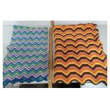 2 - Chevron Afghans Blankets
